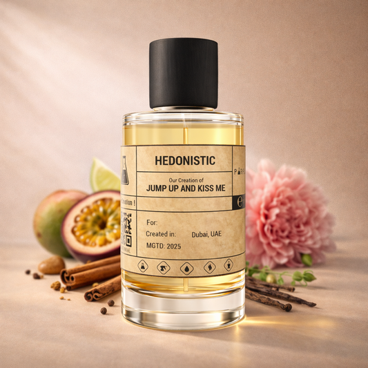 HEDONISTIC - similar scent notes Jump Up and Kiss Me Hedonistic by Clive Christian