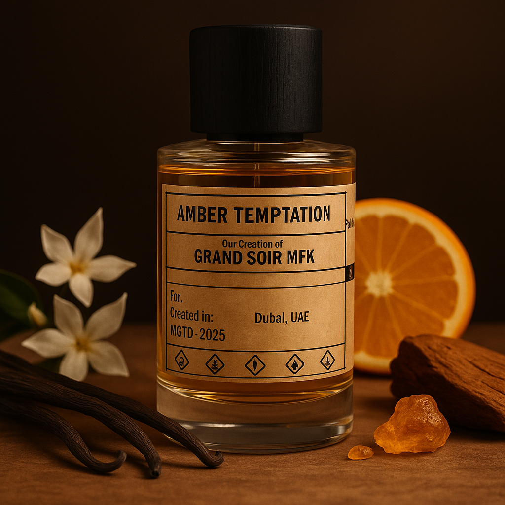 AMBER TEMPTATION - similar scent notes Grand Soir MFK - Dubai Parfem Shop EU | MSTV j.d.o.o.